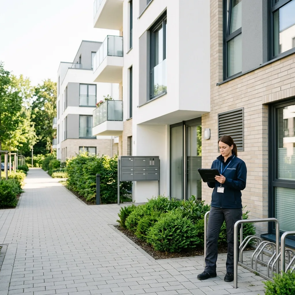 Objektbetreuung vor Ort am Mehrfamilienhaus